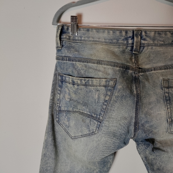 BlacX light washed distressed denim jeans - Picture 11 of 15
